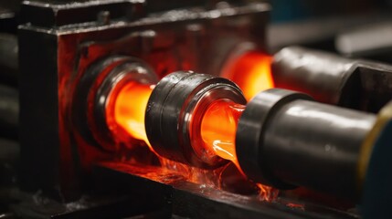 Medium shot capturing the use of specialized cooling methods in seamless tube manufacturing for subzero temperature applications