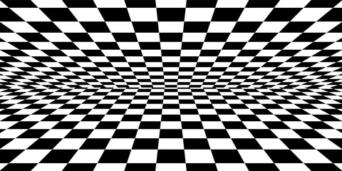 Fototapeta premium Black and white checkered pattern, Checkerboard seamless pattern