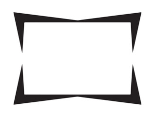 Sharp Corner Panel in silhouette white background.