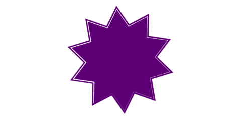 Starburst, sunburst star shape vector element