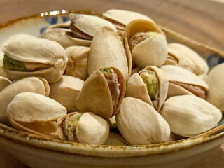 pistachio nuts close up