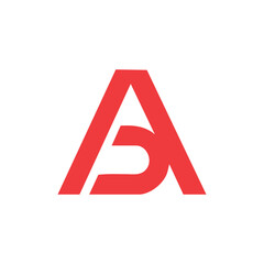 Letter A and B forming a bold and masculine AB logo