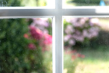 Naklejka premium View through an interior window