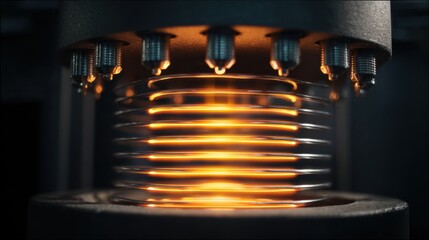 Shot of innovative thermal regulation device using algorithmic variations to optimize energy use and maintain precise temperature stability.