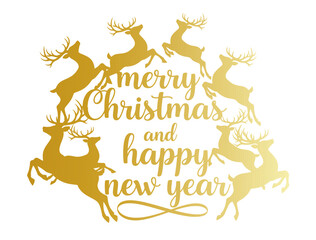 merry christmas AND HAPPY NEW card