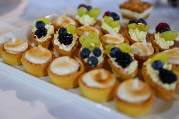 cakes with fruit