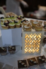 chocolate cake on a table