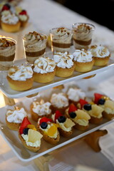 wedding cake with fruits