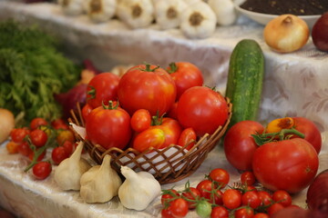 Tomatoes and other vegetables