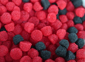 raspberry and blackberry