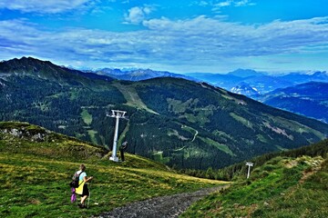 Austrian Alps - view on the Alps from Hauser Kaibling