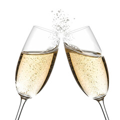 Champagne Toast Celebration - Sparkling Wine Cheers Occasion