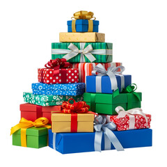 Festive Stack of Gifts & Presents for Celebration, Holidays, Birthdays