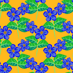 Vector - flower bouquet in color seamless pattern.