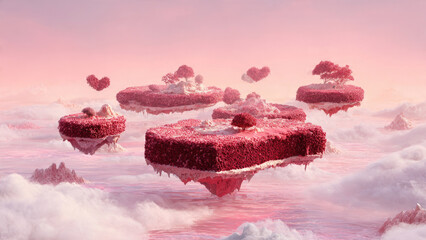 Floating Sweet Fantasy Islands