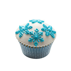Winter Snowflake Cupcake - Festive Holiday Dessert