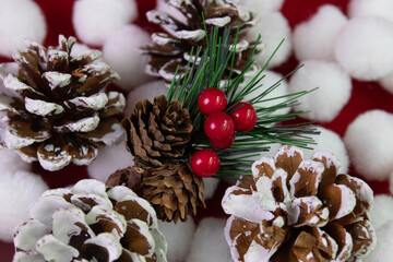 Christmas Concept ,Winter Woodland Bowl