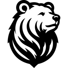 Bear logo silhouette vector illustration  for your brand