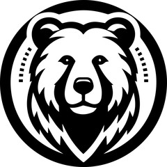 Bear logo silhouette vector illustration  for your brand