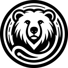 Bear logo silhouette vector illustration  for your brand