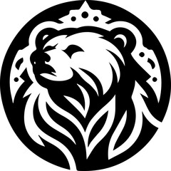 Bear logo silhouette vector illustration  for your brand