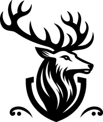 Deer logo silhouette vector illustration  for your brand