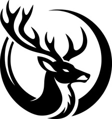 Deer logo silhouette vector illustration  for your brand