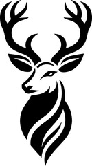 Deer logo silhouette vector illustration  for your brand