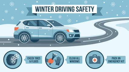 Winter Driving Safety Guide with Car and Essential Preparation Tips