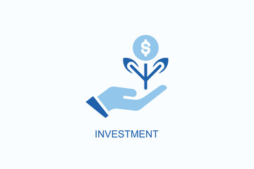 Investment Icon Or Logo Isolated Vector Illustration