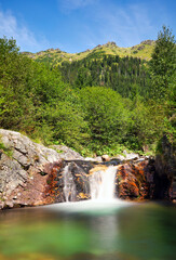 Amazing mountain landscape of Slovakia in High Tatras mountains , Slovakia - Ticha valley