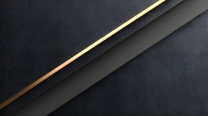 Elegant dark textured surface with a diagonal matte black band and a shimmering metallic gold accent stripe creating a modern luxurious abstract design