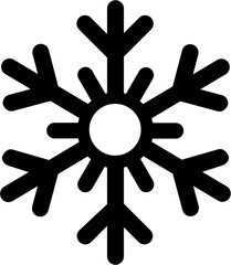 Snowflake Icon Vector – Winter Frozen Symbol Illustration