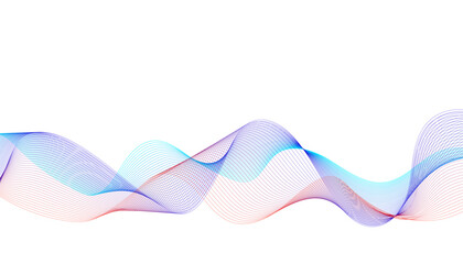 frequency or energy wave, Ethereal and delicate ribbon art, © MD