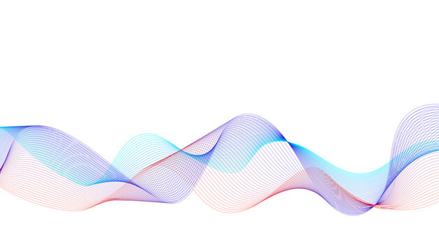 frequency or energy wave, Ethereal and delicate ribbon art,