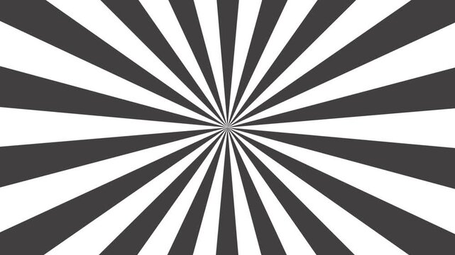 Black and white sunburst pattern background