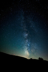 The beautiful Milky way on a dark sky