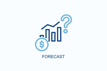 Forecast Icon Or Logo Isolated Vector Illustration