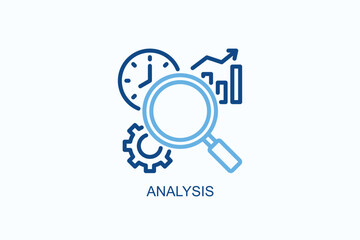 Analysis Icon Or Logo Isolated Vector Illustration