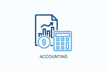 Accounting Icon Or Logo Isolated Vector Illustration