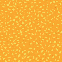 Fototapeta premium Yellow Leaves. Abstract autumn foliage on warm orange background