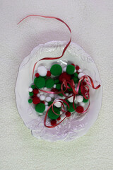 Christmas Concept, Festive Pom-Pom Medley