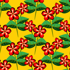 Vector - flower bouquet in color seamless pattern.
