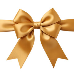 Elegant gold satin bow perfect for luxury gifts and festive celebrations