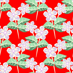 Vector - flower bouquet in color seamless pattern.