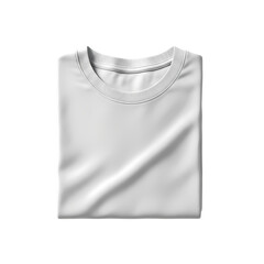 Crisp white t shirt folded neatly, ready for your design and print needs