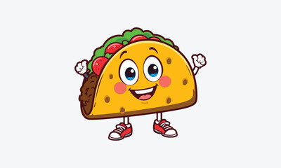 Funny cartoon bee character illustration vector art