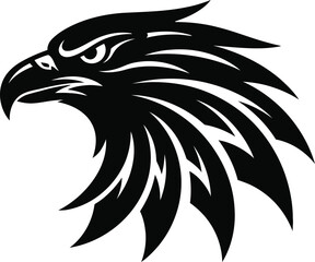 Obraz premium Eagle Head Strength Symbol Vector Illustration