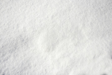 Plain snow texture, photo of snowy white background in winter