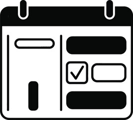 Calendar Planner Icon Vector
